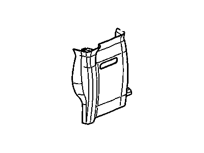 15104097 GM Molding Assembly, Body Rear Corner Garnish *Neutral Medium Illustration 1 of 1