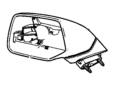 GM 22864504 Mirror Assembly, Outside Rear View *Service Primer