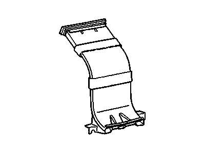 GM 15002514 Duct Assembly, Floor Air Outlet *Marked Print