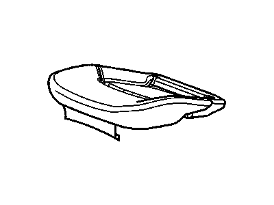 GM 88996215 Driver Seat Cushion Cover Assembly *Gray 88996215 GM Driver Seat Cushion Cover Assembly *Gray Illustration 1 of 1