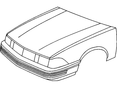 1992 Chevrolet Cavalier Bumper - 22548844