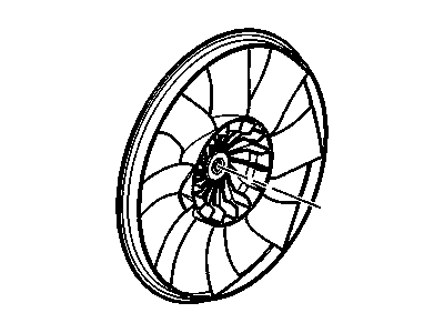 GMC A/C Condenser Fan - 84117014
