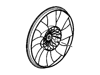 Chevrolet A/C Condenser Fan - 84117014