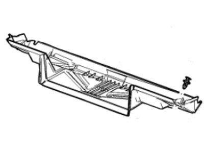 GM 84126420 Baffle, Rad Air Lwr