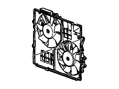 2015 Cadillac CTS Fan Shroud - 22752356