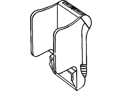 12522776 GM Front Seat Arm Rest Duct Illustration 1 of 1
