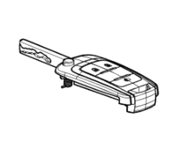 GM 13514111 Key Assembly, Door Lock & Ignition Lock Folding (W/ Remote Control D