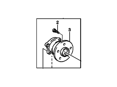 GM 88970102 Rear Wheel Bearing (W/ Bearing)