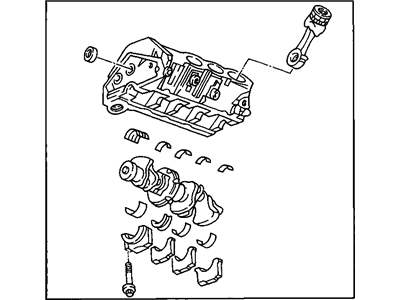 GM 12361243 Engine Assembly,(Goodwrench Remanufacture, 4.3)