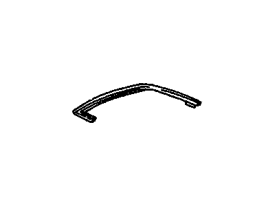 GM 10092281 Molding Assembly, Front Side Door Window Frame Upper Scalp, L.H.