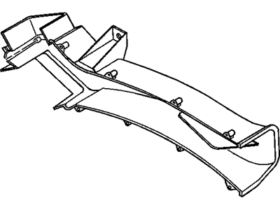 GM 15241413 Duct Assembly, Front Floor Console Rear Air