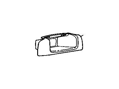 GM 10408063 Plate Assembly, Front Floor Console Trim *Ebony