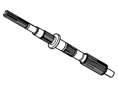 GM 89059641 Shaft,Transfer Case Rear Output