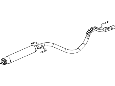GM 15781020 Exhaust Resonator Pipe Assembly