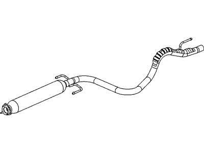 GM 15237882 Exhaust Resonator Pipe Assembly