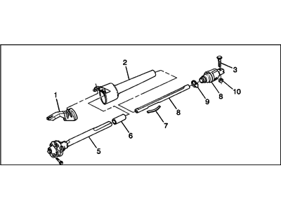 1991 Chevrolet S10 Steering Shaft - 26033055