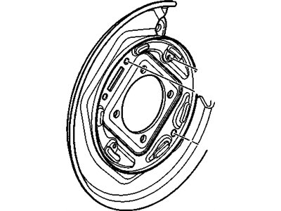 GM 15111378 Plate,Rear Brake Backing