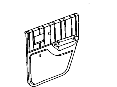 10164264 GM Trim Assembly, Rear Side Door, Rh *Beechwd Medium Illustration 1 of 1