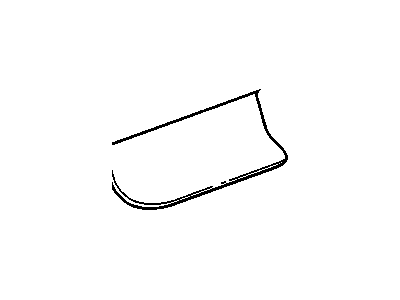 GM 15901697 Cover, Driver Seat Back Cushion Auxiliary *Ebony