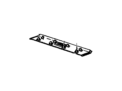 GM 15729280 Molding Assembly, Roof Rear Header Garnish *Graphite