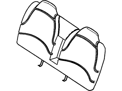 GM 16733233 PAD, Rear Seat Back