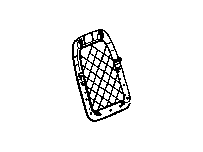 GM 96839628 Panel,Driver Seat Back Finish