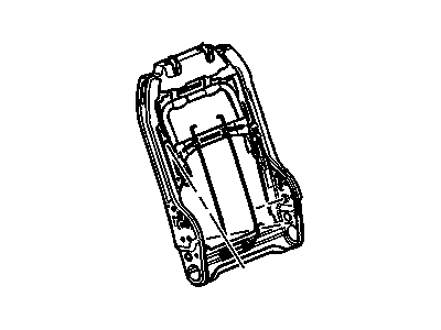 GM 96839658 Frame Asm,Passenger Seat Back Cushion