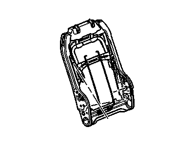 GM 96839617 Frame Asm,Passenger Seat Back Cushion