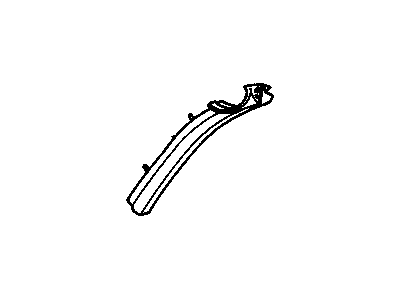 10193480 GM Molding Assembly, Windshield Side Upper Garnish Illustration 1 of 1
