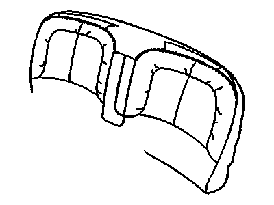 GM 12531624 COVER, Rear Seat Back