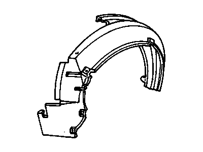 GM 10187282 Liner, Front Fender