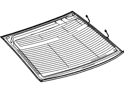 GM 19152565 Window Asm,Rear (W/ Reveal Molding)