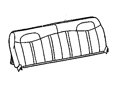 12479693 GM Rear Seat Back Cushion Cover *Neutral Illustration 1 of 1