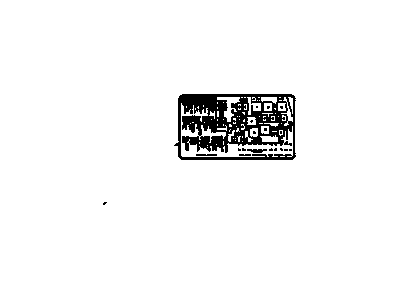 GM 88987608 Label,Engine Wiring Harness Accessory Relay & Fuse Identify