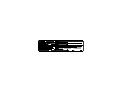 GM 10446112 Label, A/C Refrigerant Charging