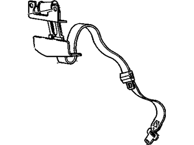 1999 Cadillac Escalade Seat Belt - 12386175