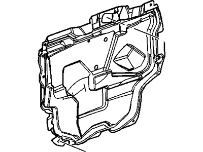 GM 25958439 Deflector Assembly, Front Side Door Water