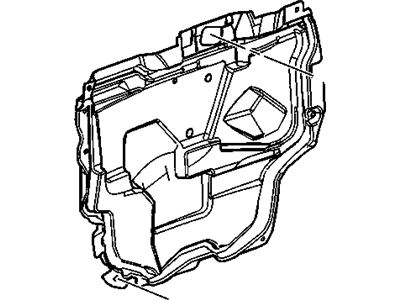 GM 25958440 Deflector Assembly, Front Side Door Water