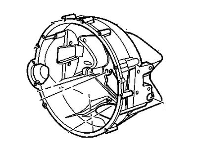 GM 24240936 Housing Assembly, Flywheel 24240936 GM Housing Assembly, Flywheel Illustration 1 of 1