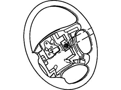 1994 Oldsmobile Achieva Steering Wheel - 16752939