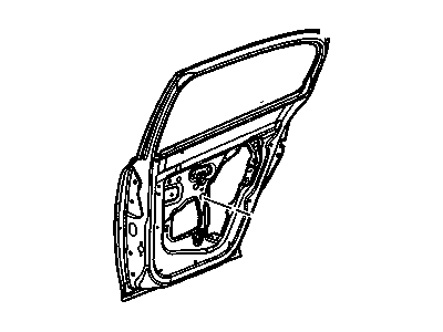 GM 25830159 Door Assembly, Rear Side (Lh)