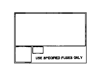 GM 97066652 Label, Emissions, Vehicle Systems, Cautionary And Informative Communications