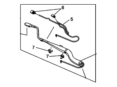 GM 92280129 Arm Assembly, Windshield Wiper