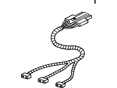 GM 20558275 Harn Assembly, Wiring 6 Way Driver Seat Adjust Switch In Side Pn