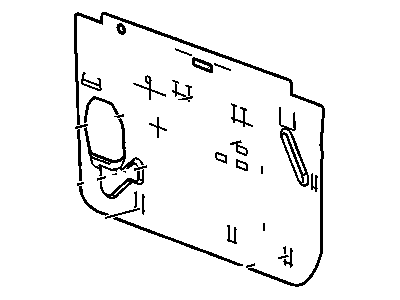 GM 21996547 Deflector Assembly, Front Side Door Water