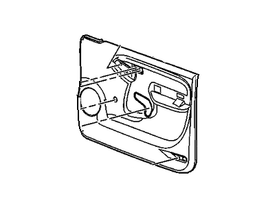 GM 10392980 Panel Assembly, Front Side Door Trim *Vy Dark Pewter