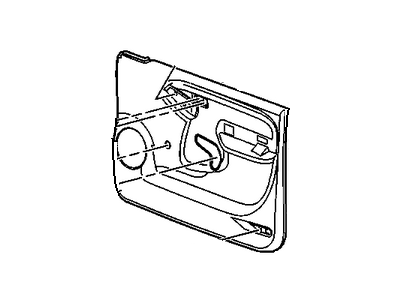 GM 10392979 Panel Assembly, Front Side Door Trim *Neutral