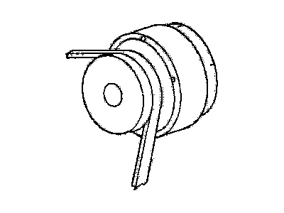 GM 469595 Belt, Air Cond Compressor, "Vacuum Deposited Metal (Al)"