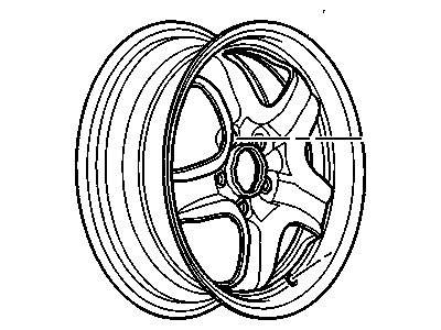 GM 9597622 Wheel Rim, 16X6.5 41Mm Outside 110X5Xm12 Bellcrank