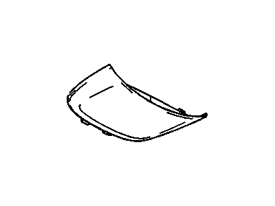 88937223 GM Filler, Roof Console (W/O Sunroof) (Pewter) *Pewter Illustration 1 of 1